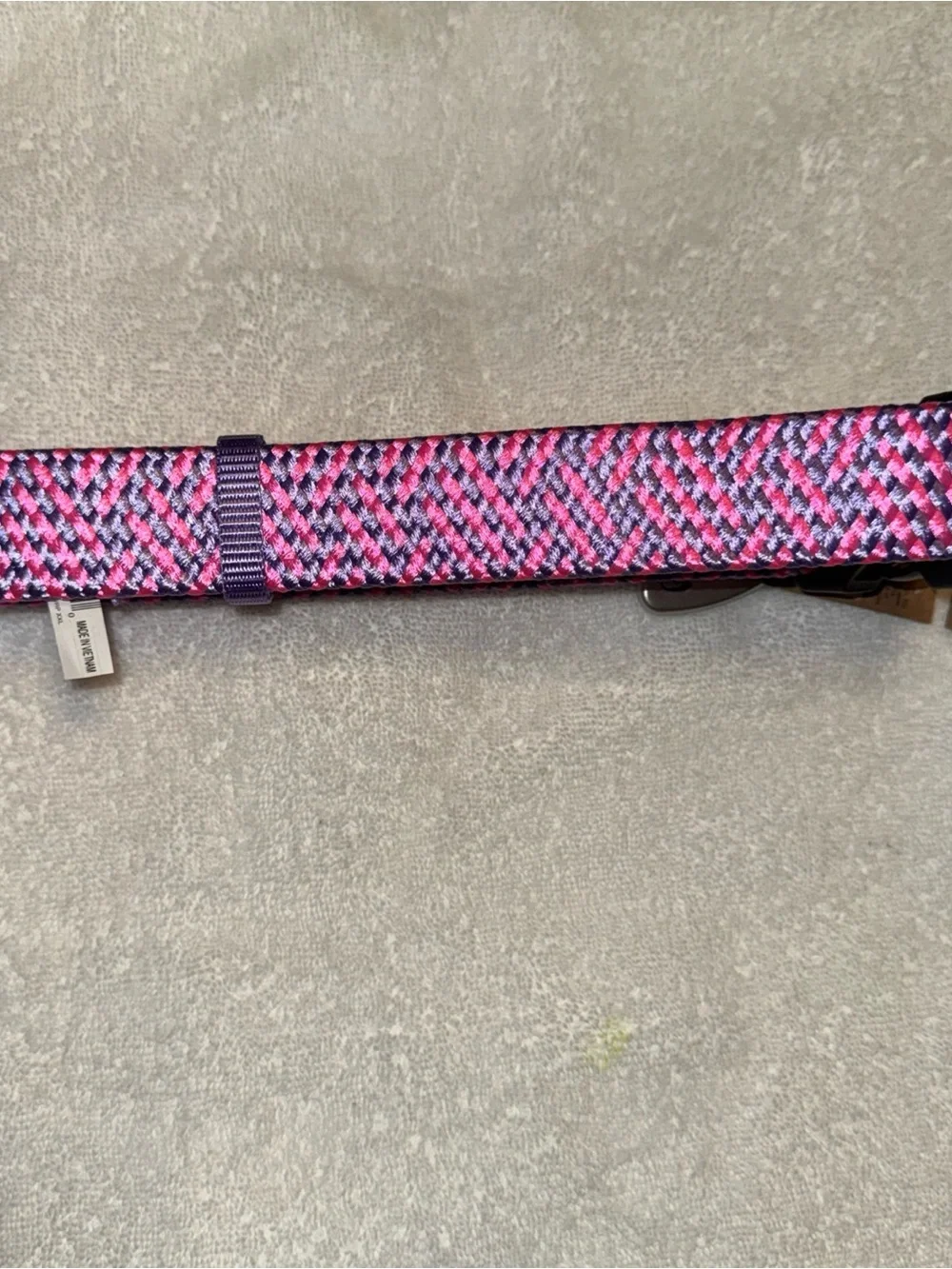 Arcadia Trail Pink and Purple Paracord Dog Collar